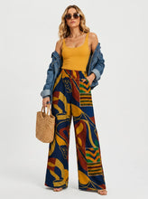 Load image into Gallery viewer, Rich and Rich Blue Multicolor Pants Set with Jacket
