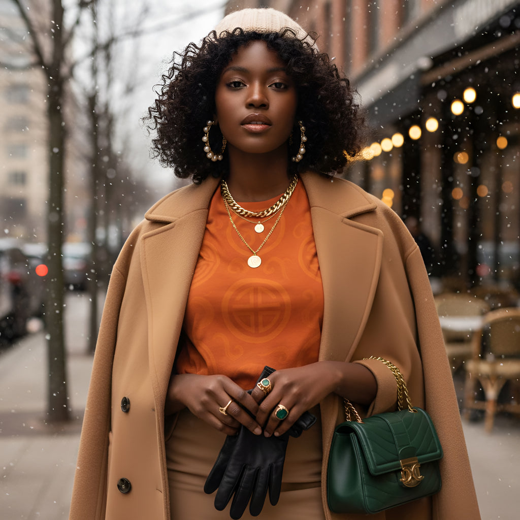 Rich and Rich Orange Feng Shui Inspired Womens Tshirt