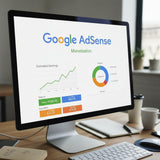 Course cover for Google AdSense Monetization System showing course title text