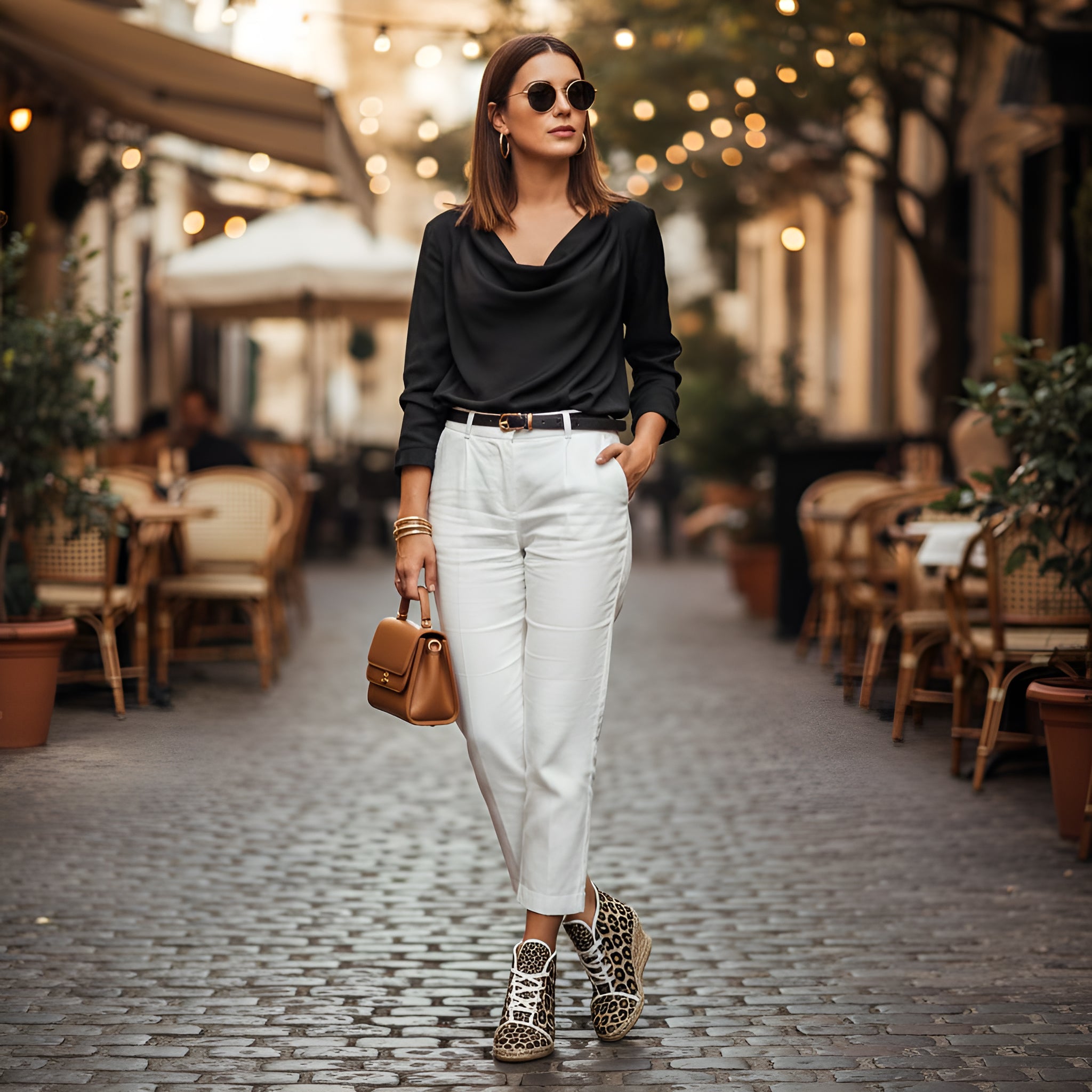 Rich and Rich Animal Print Ladies Wedge Heel Espadrilles