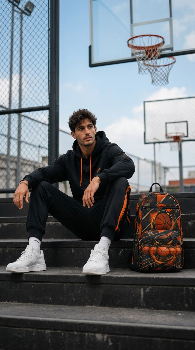 A Rich and Rich Sport Utility Basketball Large Capacity Travel Backpack