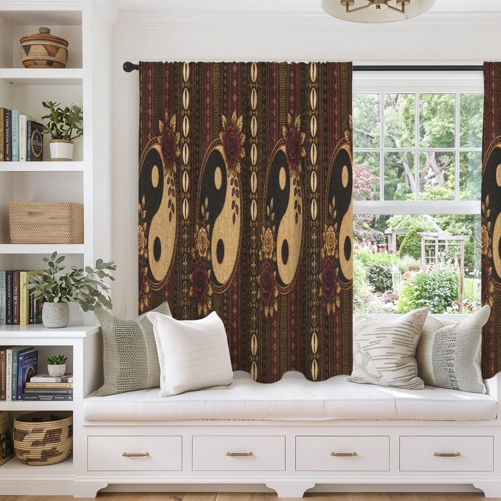 Rich and Rich Velvet Harmony Heritage Window Curtain 28 x 40 - Rich and Rich Homeopportunities