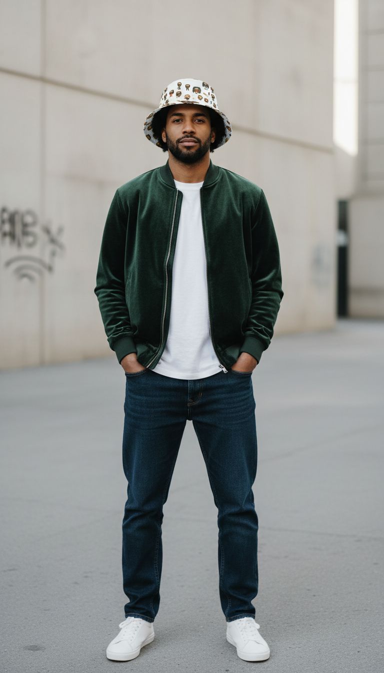 Rich and Rich White Caricature Toons Bucket Hat