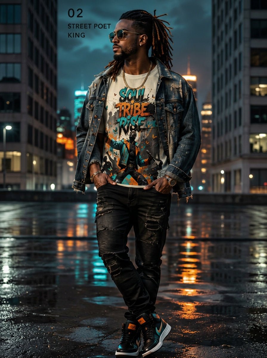 Rich and Rich Soul Tribe Rise Men's Multicolor Beige T-Shirt | Men's Graphic Streetwea - Rich and Rich Homeopportunities