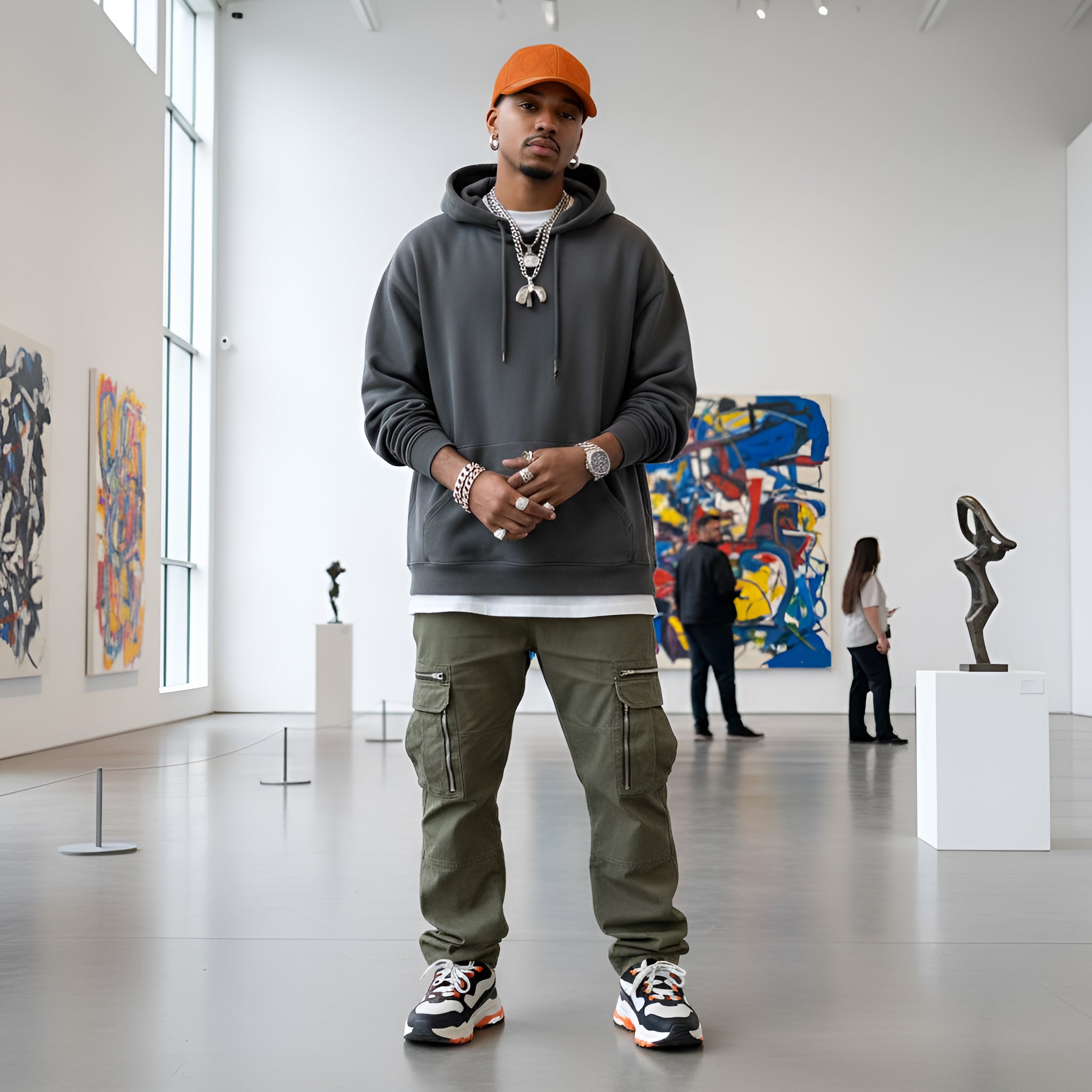 Rich and Rich Orange Feng Shui Designer Unisex Baseball Cap