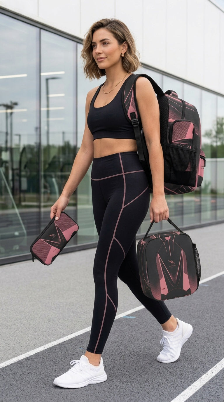 Rich and Rich Sport Utility Bold Track and Field Backpack Three Piece Set Combination