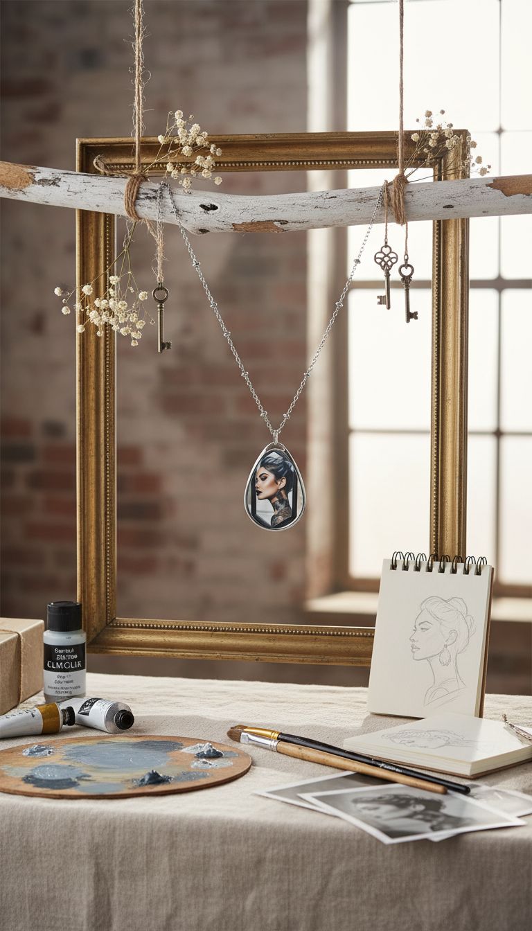 Rich and Rich Oval Tatoo Necklace