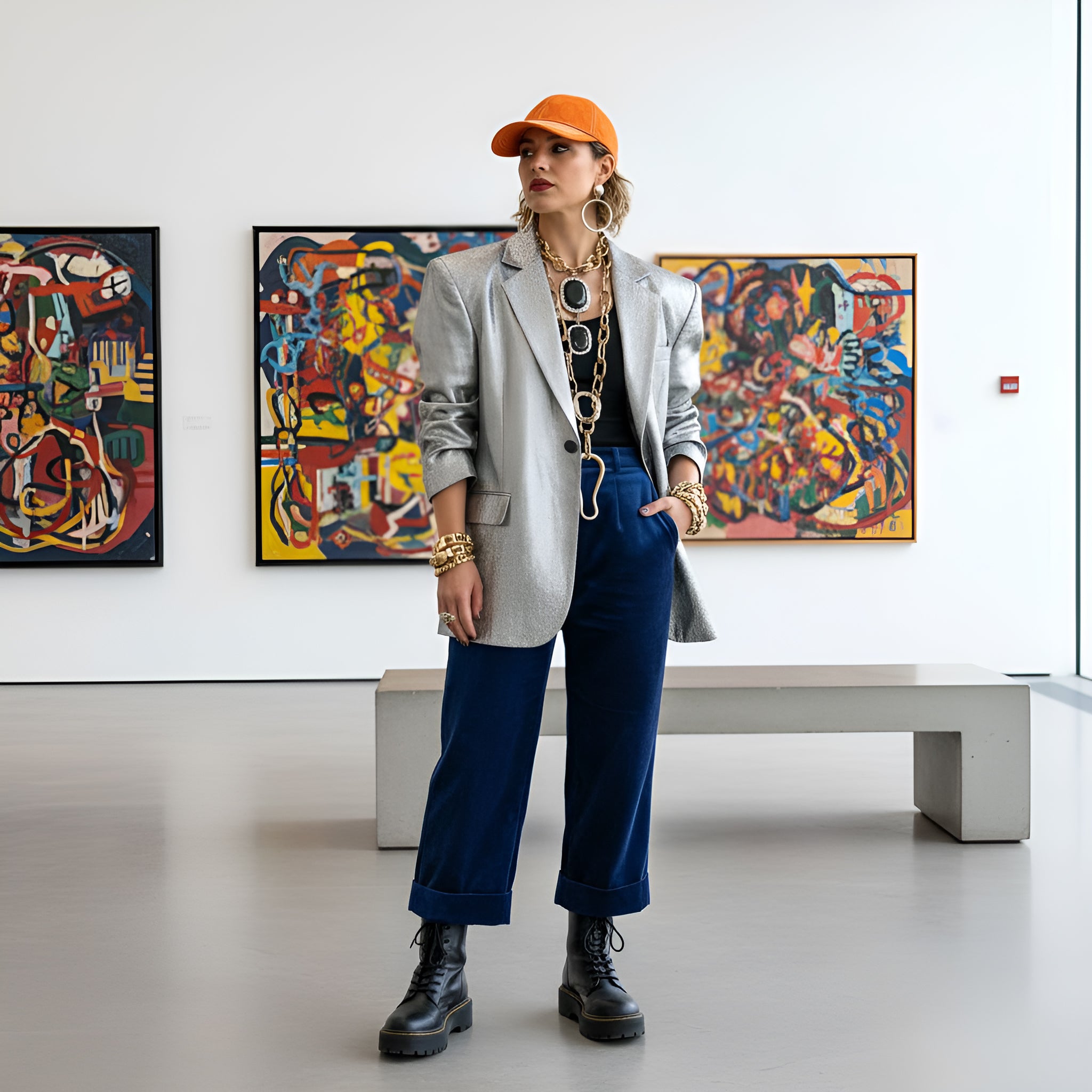 Rich and Rich Orange Feng Shui Designer Unisex Baseball Cap