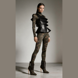 Women's camo stiletto with layered panels and a 10.5 cm razor stiletto heel — additional view 18