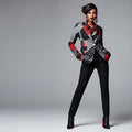 Rich and Rich Black and Red Women's Blazer