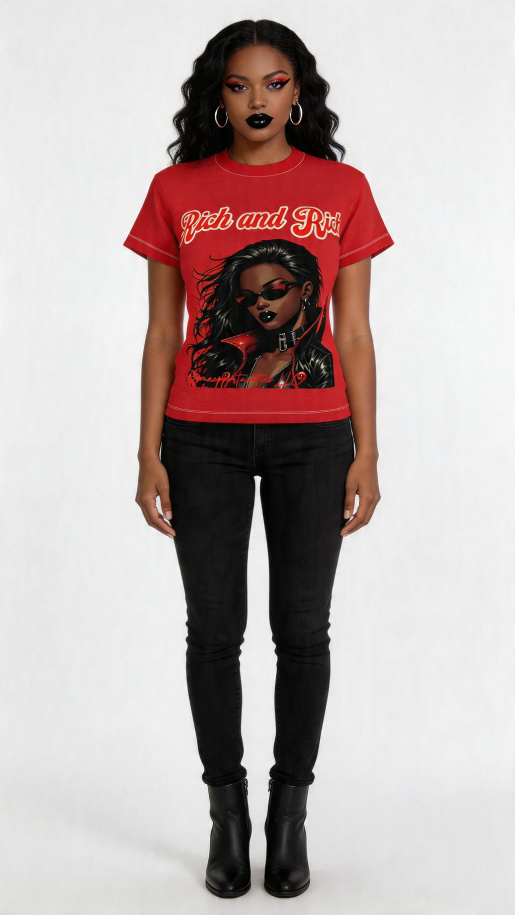 Rich and Rich Women’s Bold Graphic Red Tee