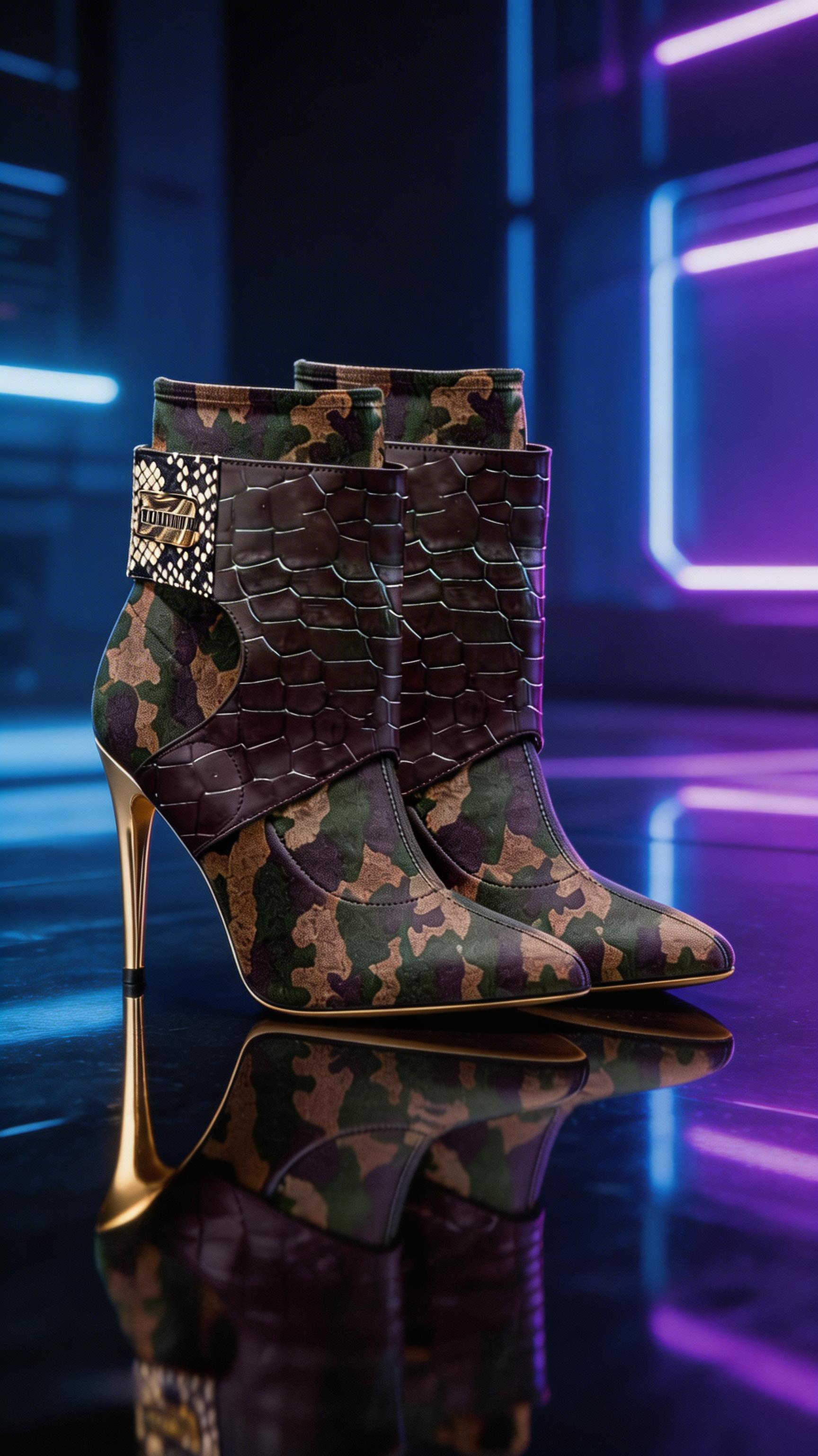 Rich and Rich Conchita Camo Future Women's Stiletto