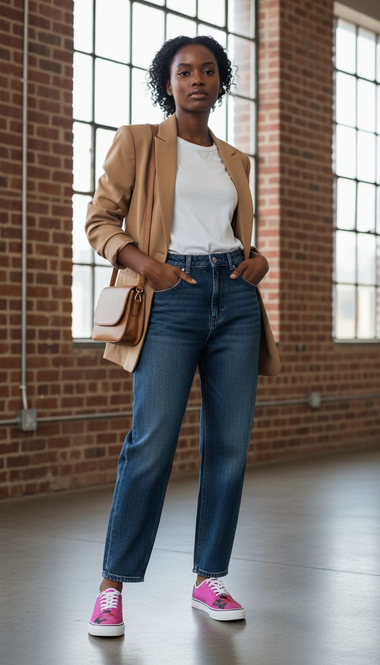 R&RH Woman With Rose Womens Pink Classic Low Top Designer Sneakers