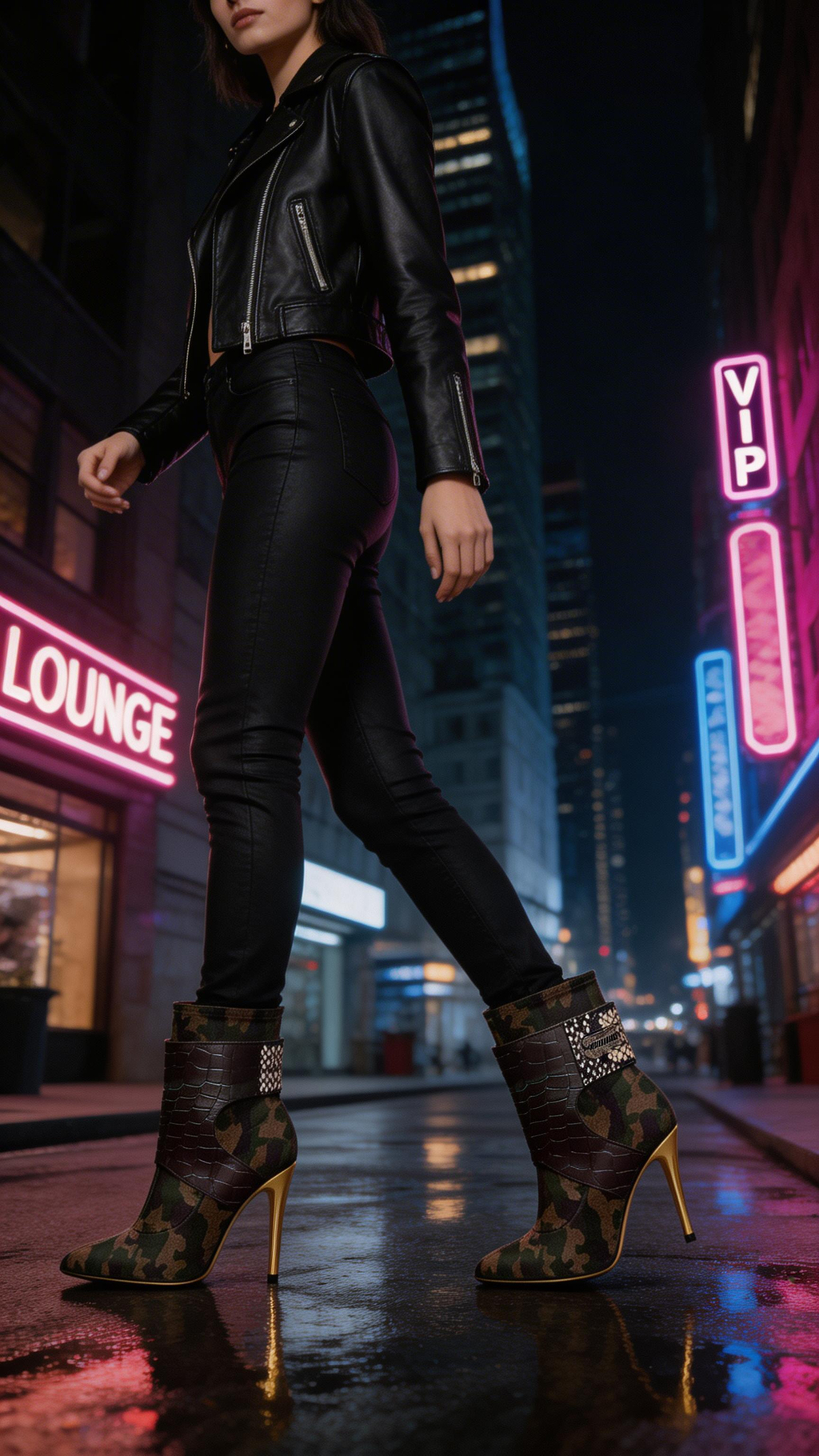 Rich and Rich Conchita Camo Future Women's Stiletto