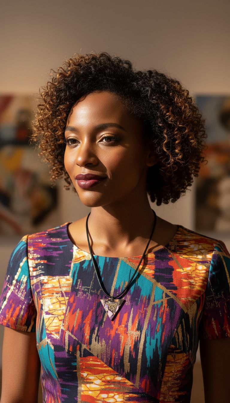 Rich and Rich Purple Abstract Wooden Pendant Geometric Shapes