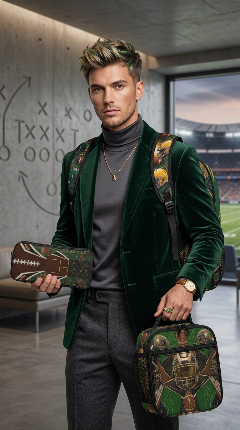 Rich and Rich Sport Utility Football 3 Piece Set Combination