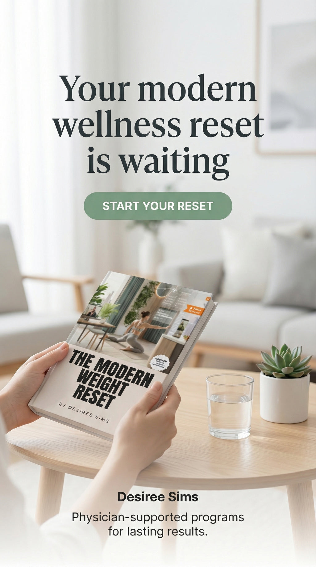 The Modern Weight Reset by Desiree Sims weight loss program packaging