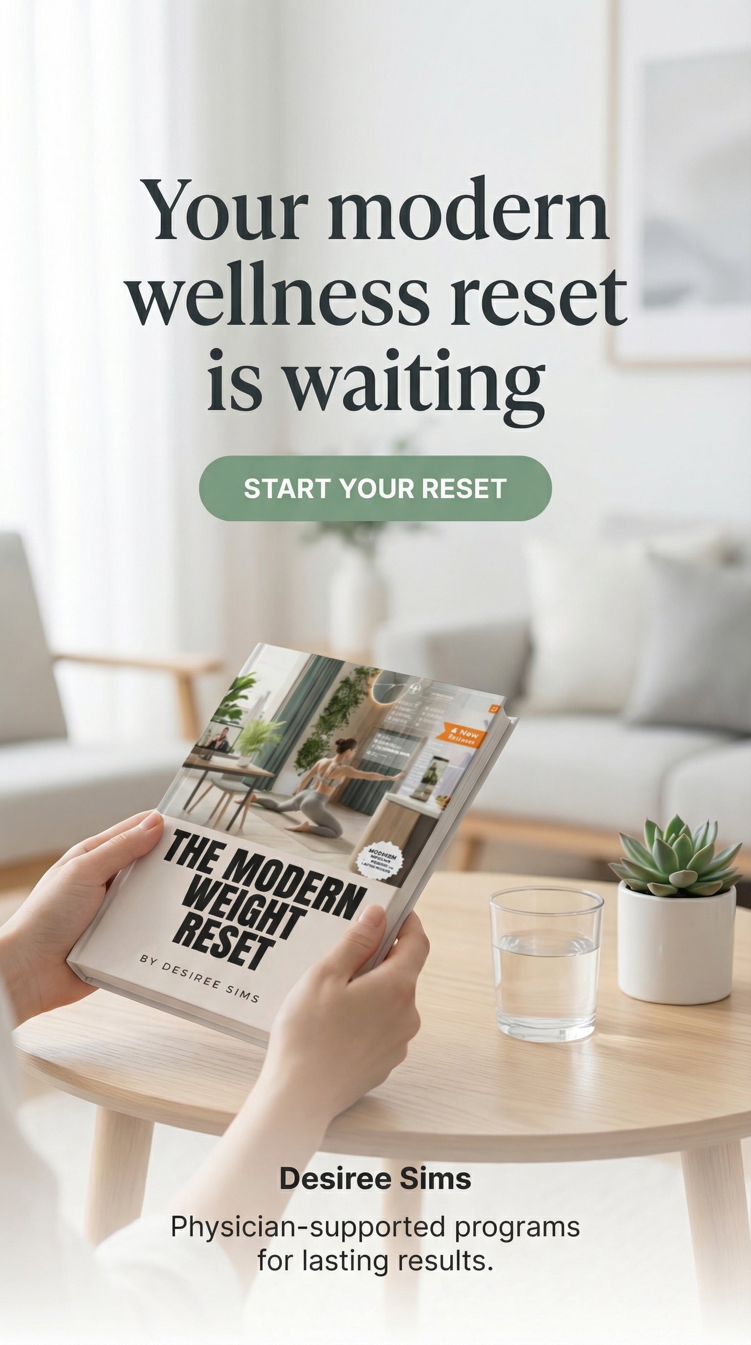 The Modern Weight Reset by Desiree Sims weight loss program packaging