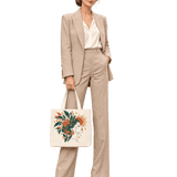 Rich and Rich Portrait Women's Beige Tote Bag