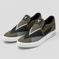Vertex Negative V Slip-On Shoe Slip-On Shoe in navy with ice cyan geometric Vertex menswear design