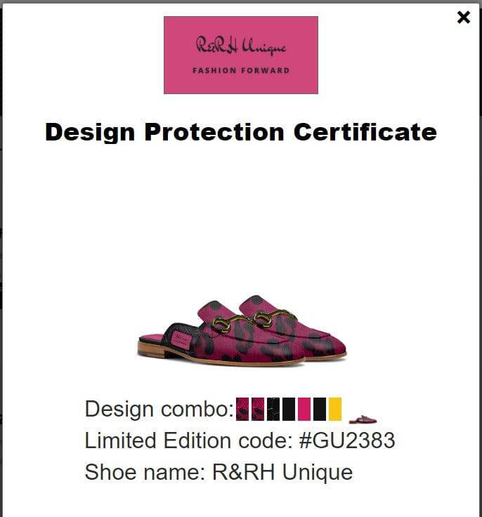 R&RH Unique Magenta Slip-On Women's Loafer handcrafted Italian leather shoe