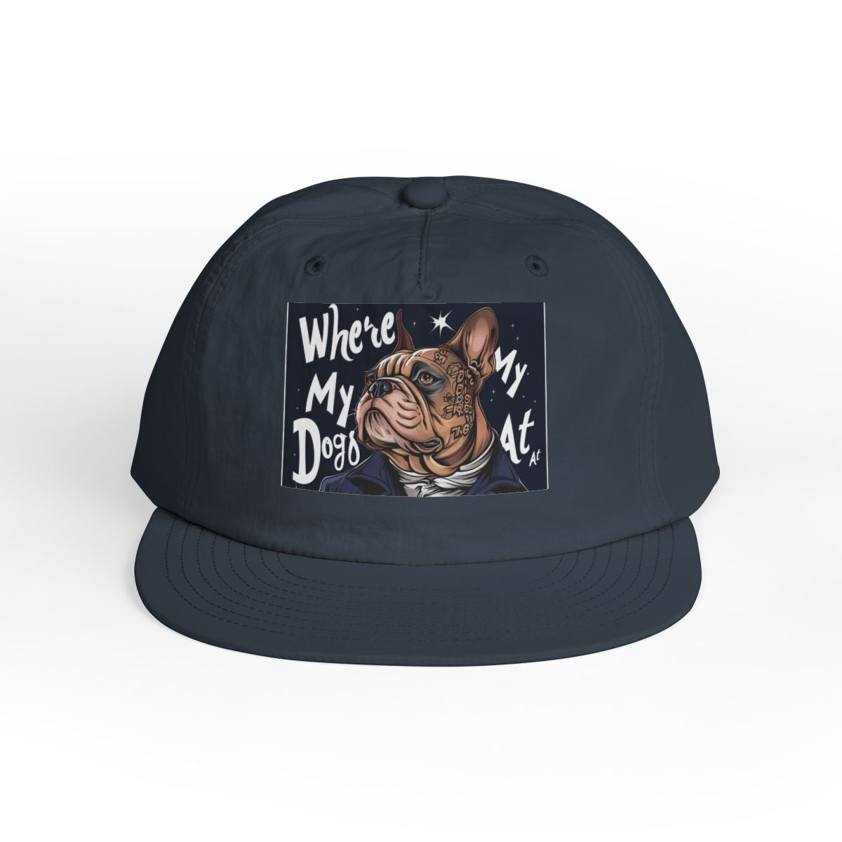 R&RH Funny Dog Lover Surf Cap - 'Where My Dogs At' Design for Pet Owners