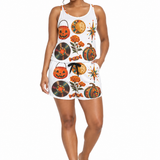 Rich & Rich Pumpkin Groove Women’s White Pajama Set