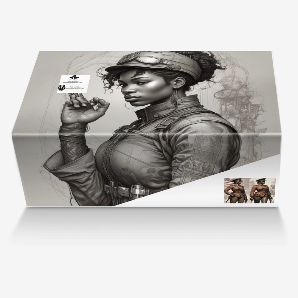 Rich and Rich Black and Red Womensmilitary  Urban-Inspired Women's High Top Boot