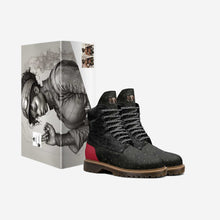 Load image into Gallery viewer, Rich and Rich Black and Red Womensmilitary  Urban-Inspired Women&#39;s High Top Boot
