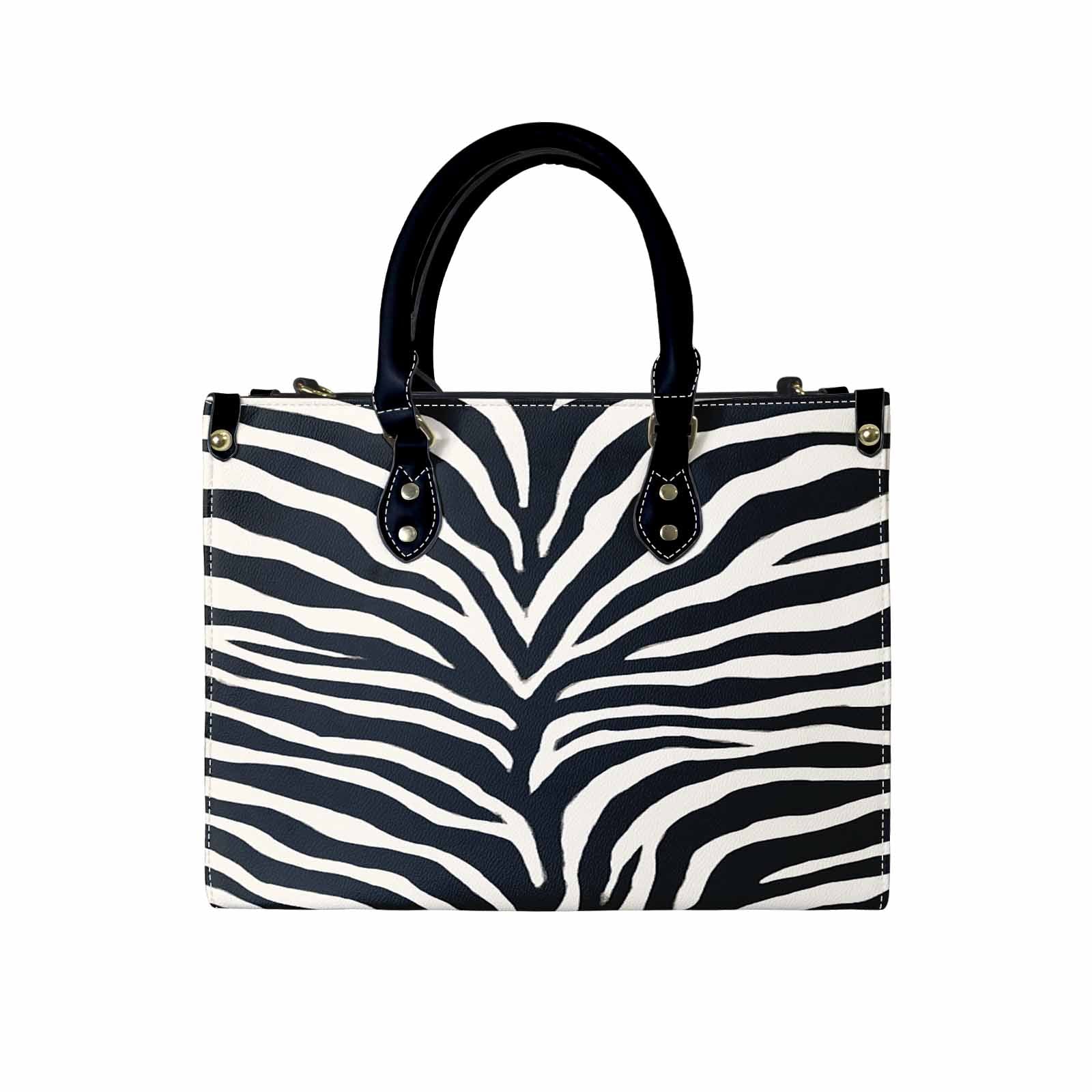 Rich and Rich Zebra Print Graphic Designer Women's Medium Size Handbag