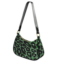 Load image into Gallery viewer, R&amp;RH Emerald Safari Shoulder Bag With Grey Handles Women&#39;s Shoulder Bag-Grey Strap (Model 1748)
