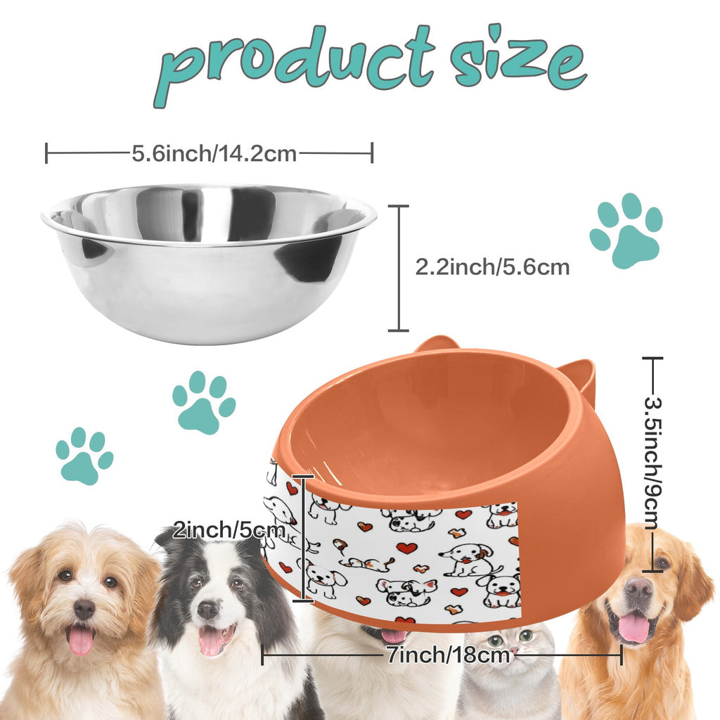 A Rich and Rich Playtime Doodles Orange Pet Bowl - Rich and Rich Homeopportunities