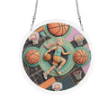 Rich and Rich Hoop Dreams Acrylic Kids Jigsaw Window Ornament - Rich and Rich Homeopportunities