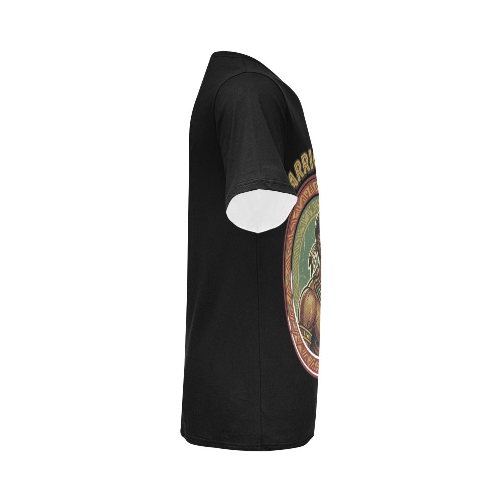 Rich and Rich Warrior Spirit Men’s Black T-Shirt | Graphic Tee | Soft Polyester Statement Shirt