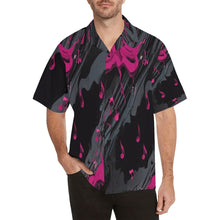 Load image into Gallery viewer, R&amp;RH Magenta Graphic Hawiian Men&#39;s Shirt Hawaiian Shirt (Model T58)
