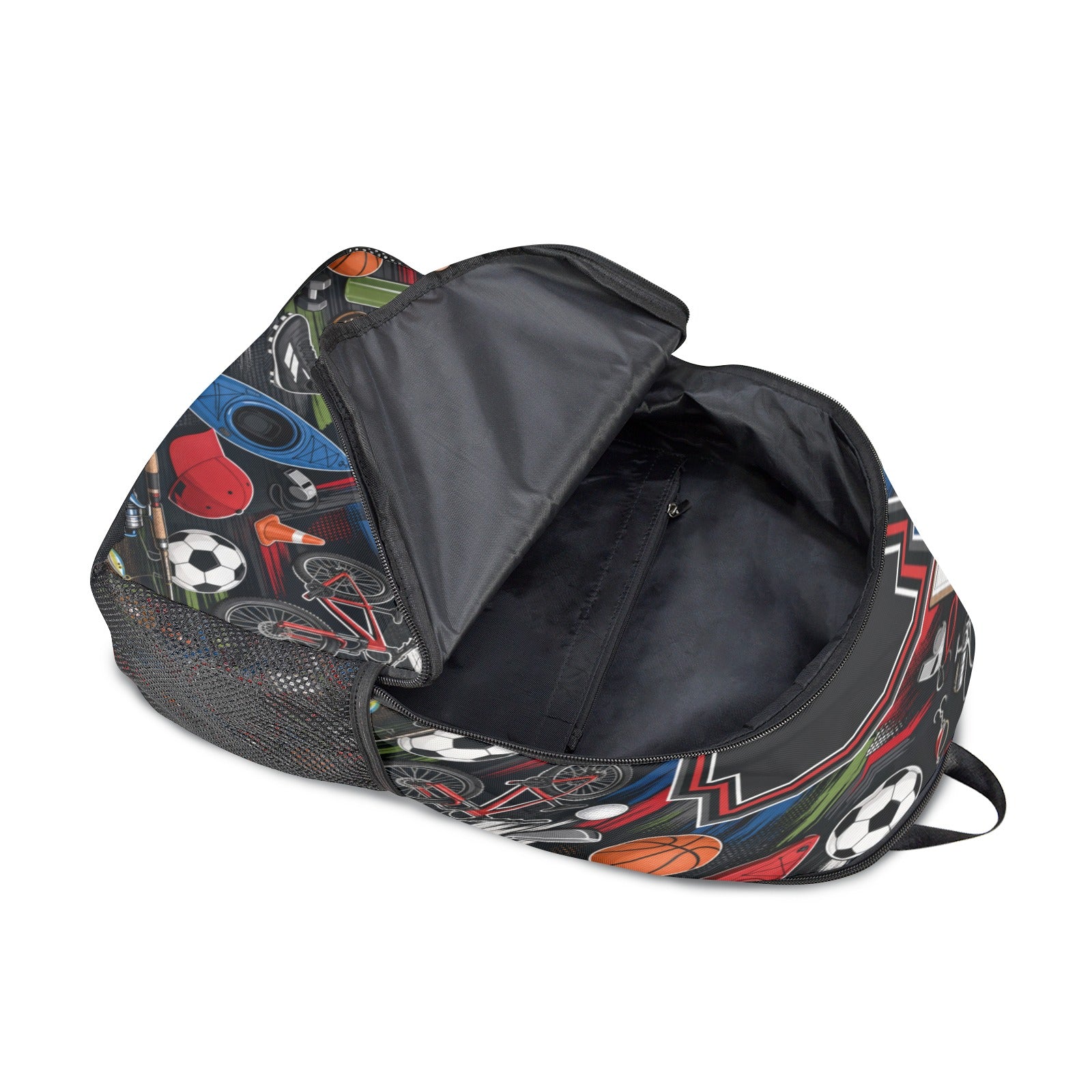 Unisex All Sports 1200D Nylon Fabric Backpack with Side Mesh Pockets | Durable School, Office & Travel Laptop Bag