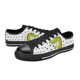 Critter Kicks Boys’ Croc Rock Black Canvas Sneakers
