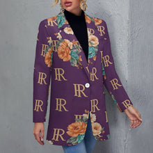 Load image into Gallery viewer, Rich and Rich Women&#39;s Purple Casual Suit Blazer
