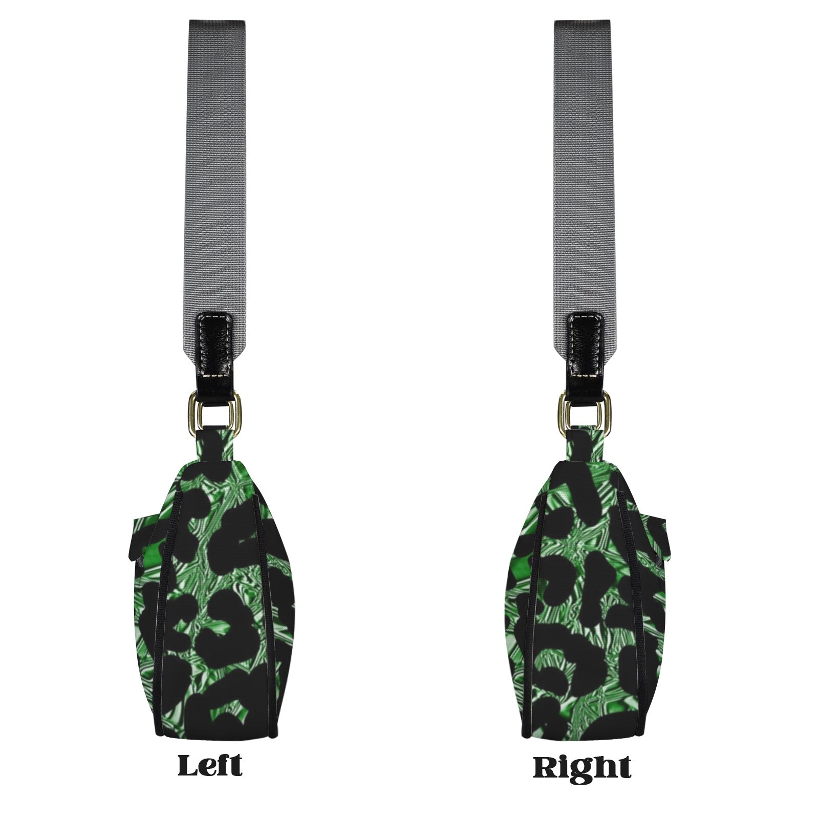 Rich and Rich Emerald Safari Women's Shoulder Bag with grey handles