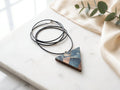 Rich and Rich Denim Look Wooden Pendant Geometric Shapes - Rich and Rich Homeopportunities