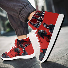 Load image into Gallery viewer, R&amp;RH Chess Game Men&#39;s High Top White Sneakers
