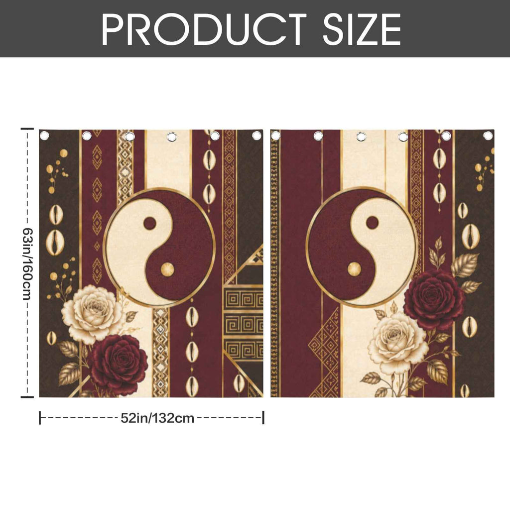 Rich and Rich Harmony Heritage Blackout Fabric Grommet Curtain 52 x 63 inch Set of 2 - Rich and Rich Homeopportunities