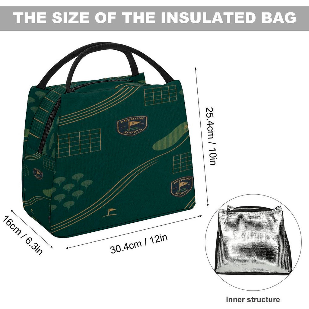Rich and Rich Men's Sport Utility Green Golfing Lunch Bag - Rich and Rich Homeopportunities