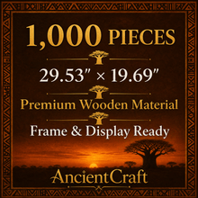 Load image into Gallery viewer, AncientCraft — The Baobab Tree of Life | 1000-Piece Wooden African Mosaic Jigsaw Puzzle - Rich and Rich Homeopportunities
