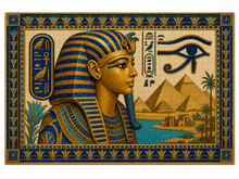 Load image into Gallery viewer, AncientCraft — The Golden Pharaoh | 1000-Piece Wooden Egyptian Mosaic Jigsaw Puzzle - Rich and Rich Homeopportunities
