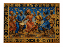 Load image into Gallery viewer, AncientCraft — The Rhythm: Juba Dance | 1000-Piece Wooden West African Mosaic Jigsaw Puzzle - Rich and Rich Homeopportunities
