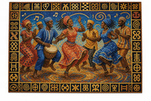 Load image into Gallery viewer, AncientCraft — The Rhythm: Juba Dance | 1000-Piece Wooden West African Mosaic Jigsaw Puzzle - Rich and Rich Homeopportunities
