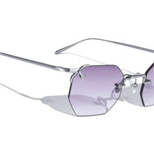 Load image into Gallery viewer, A.M. Metal Hexagon Sunglasses
