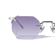 Load image into Gallery viewer, A.M. Metal Hexagon Sunglasses
