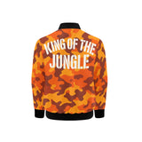 Critter Kicks Boys Orange Camouflage Golden-Eyed Lion Bomber Jacket